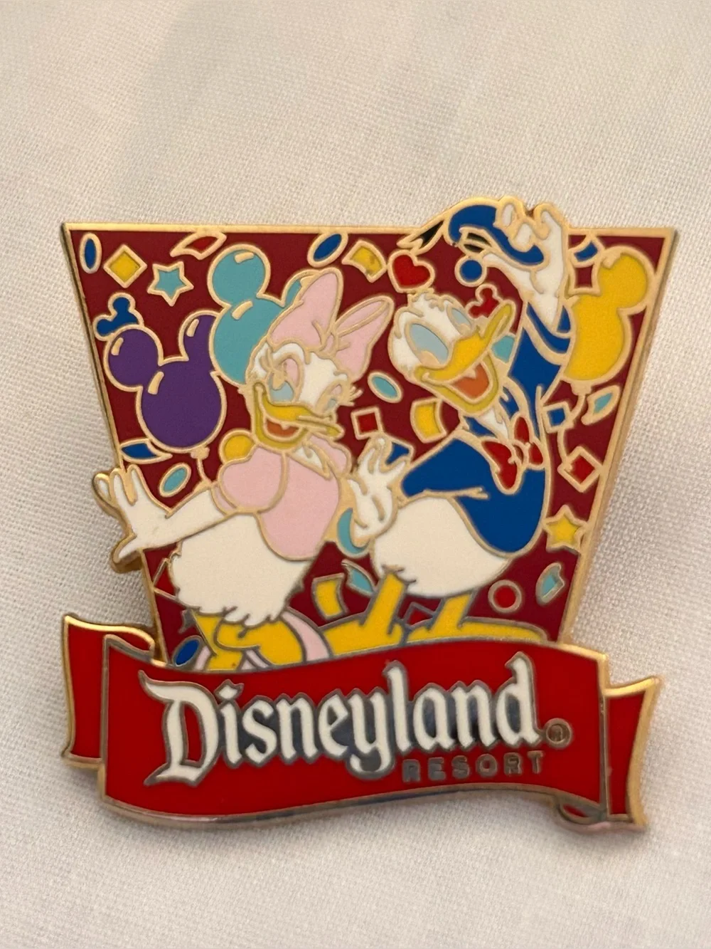 Disney Gold and Black Enamel Pin Backing